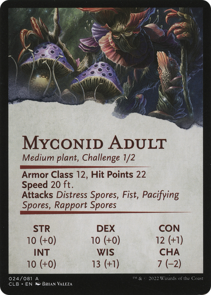 Myconid Spore Tender // Myconid Spore Tender  [Battle for Baldur's Gate Art Series] (Borderless) Foil