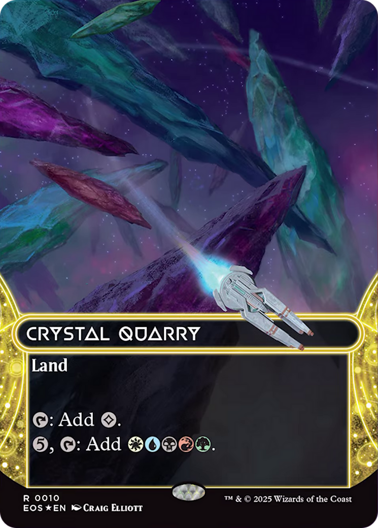 Crystal Quarry (0010) (Borderless) [Edge of Eternities: Stellar Sights] Foil
