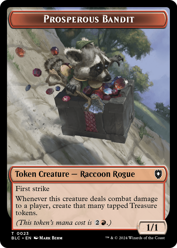 Prosperous Bandit  [Bloomburrow Commander Tokens]