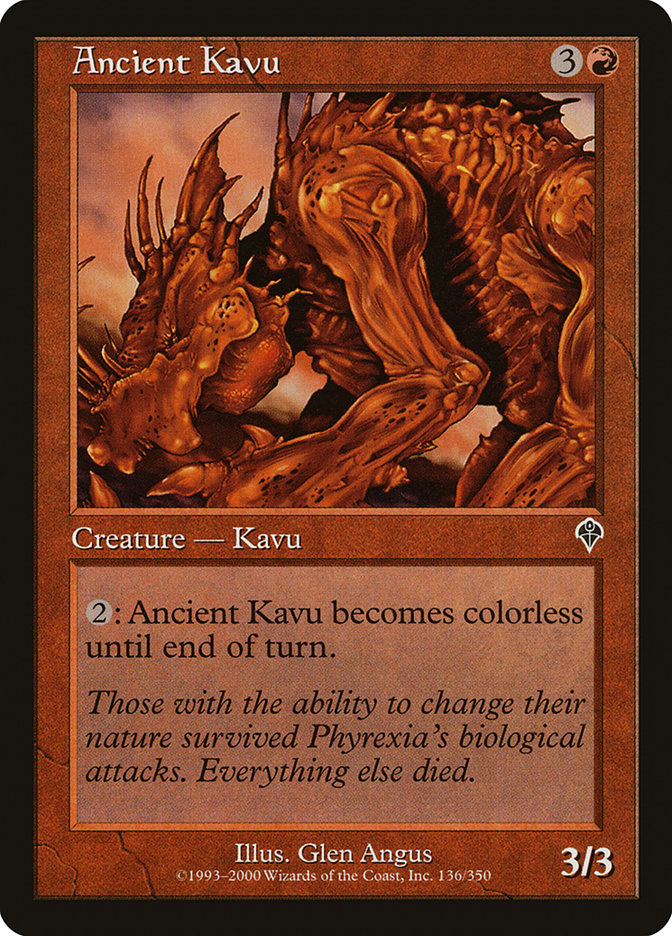 Ancient Kavu [Invasion] Foil
