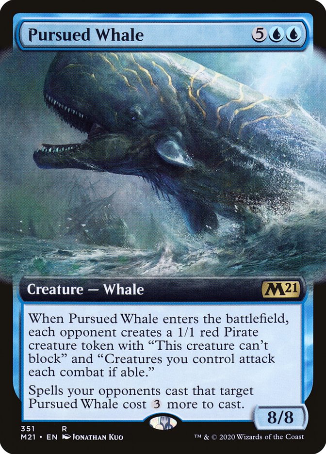 Pursued Whale (Extended Art) [Core Set 2021] Foil