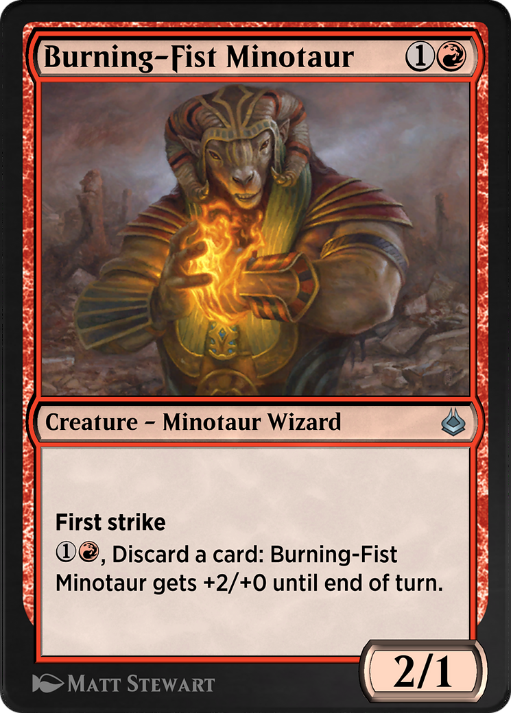 Burning-Fist Minotaur  [Amonkhet Remastered]