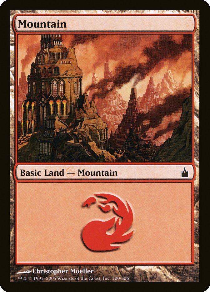 Mountain (300) [Ravnica: City of Guilds] Foil
