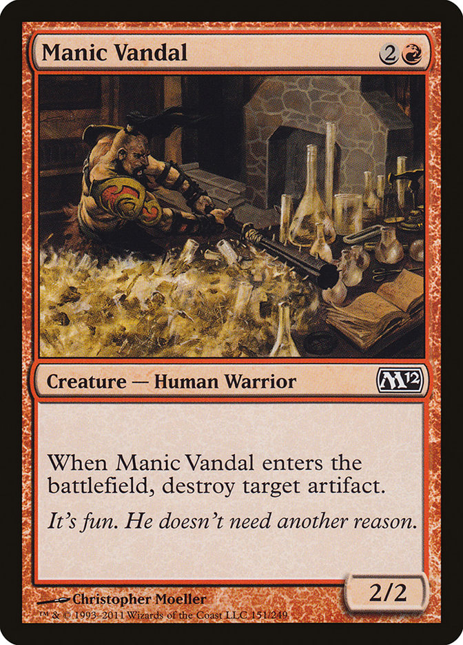 Manic Vandal [Magic 2012] Foil