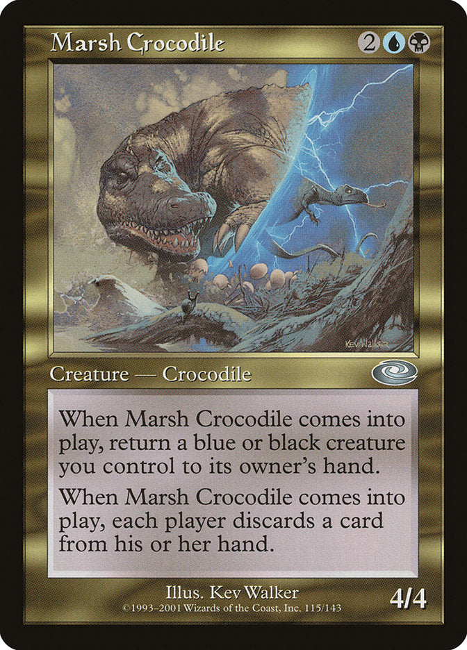 Marsh Crocodile [Planeshift] Foil