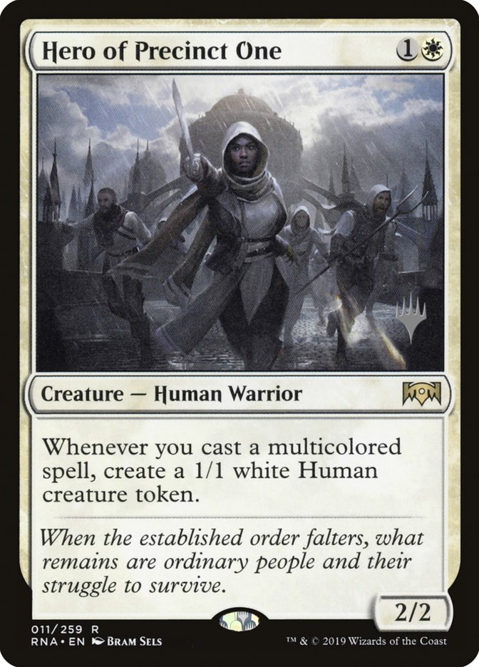 Hero of Precinct One (Promo Pack) [Ravnica Allegiance Promos] Foil