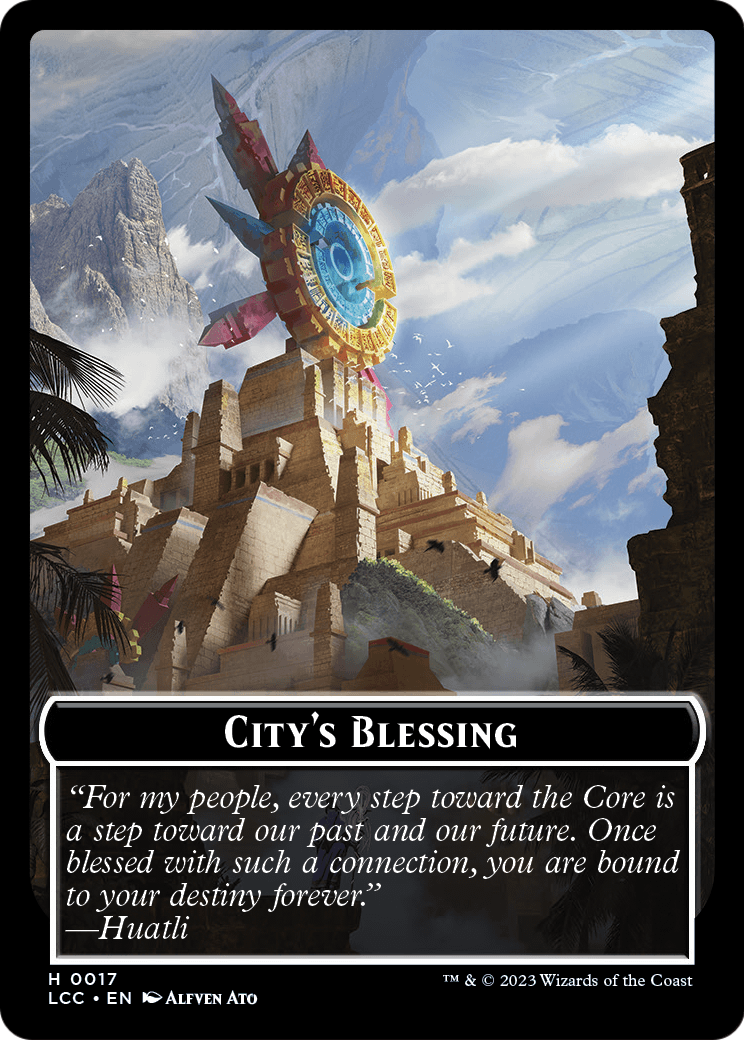 City's Blessing  [The Lost Caverns of Ixalan Commander Tokens]