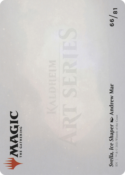 Svella, Ice Shaper // Svella, Ice Shaper  [Art Series: Kaldheim] (Borderless) Foil