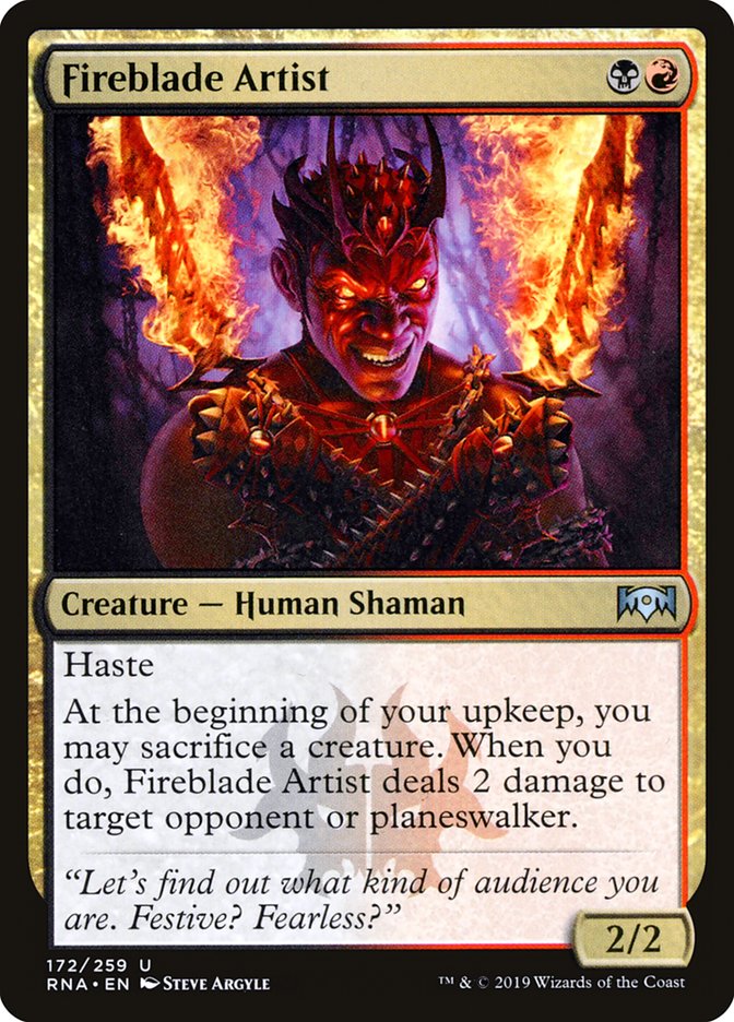 Fireblade Artist [Ravnica Allegiance] Foil