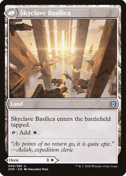 Skyclave Cleric // Skyclave Basilica [Zendikar Rising] Foil