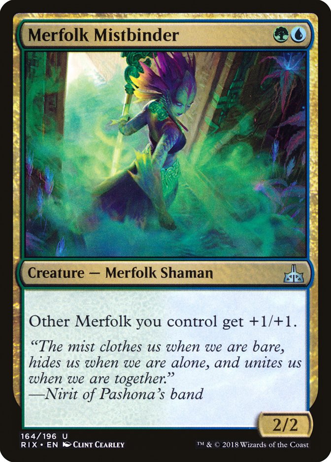 Merfolk Mistbinder [Rivals of Ixalan] Foil