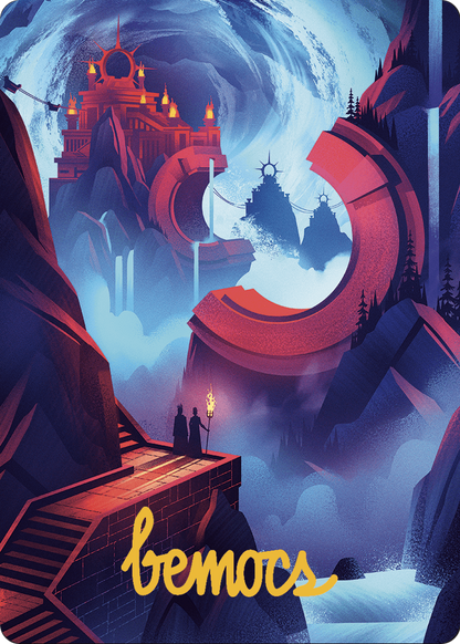 Mountain // Mountain  [The Lost Caverns of Ixalan Art Series] (Borderless)