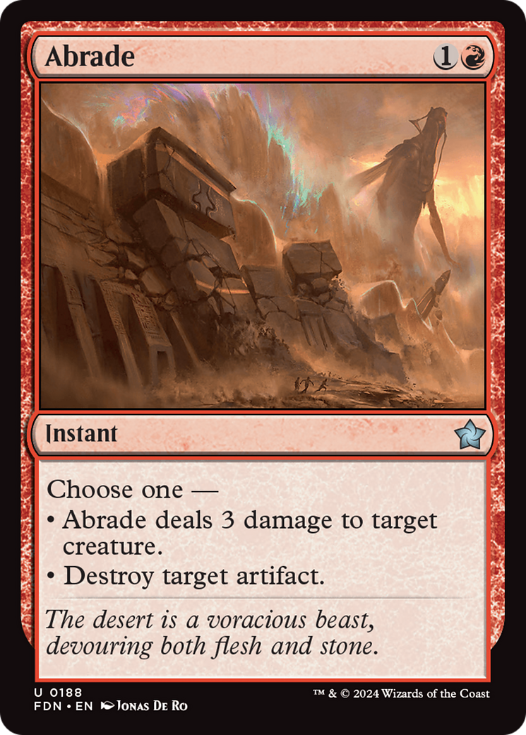 Abrade [Foundations] Foil
