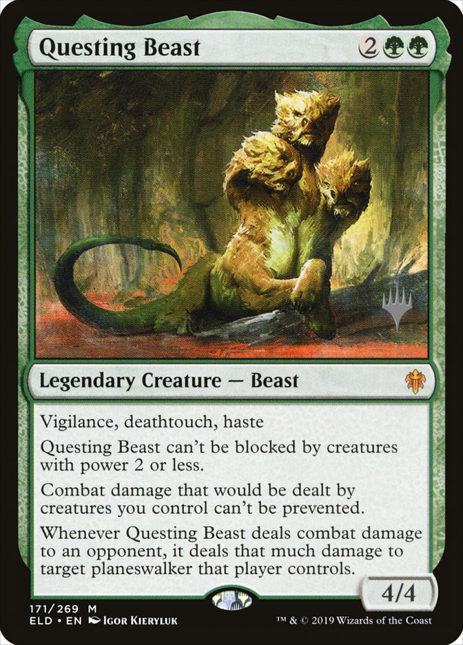 Questing Beast (Promo Pack) [Throne of Eldraine Promos] Foil