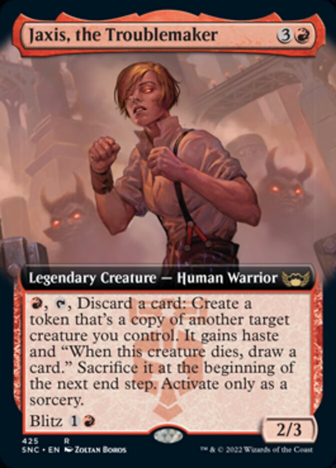 Jaxis, the Troublemaker (Extended Art) [Streets of New Capenna] Foil