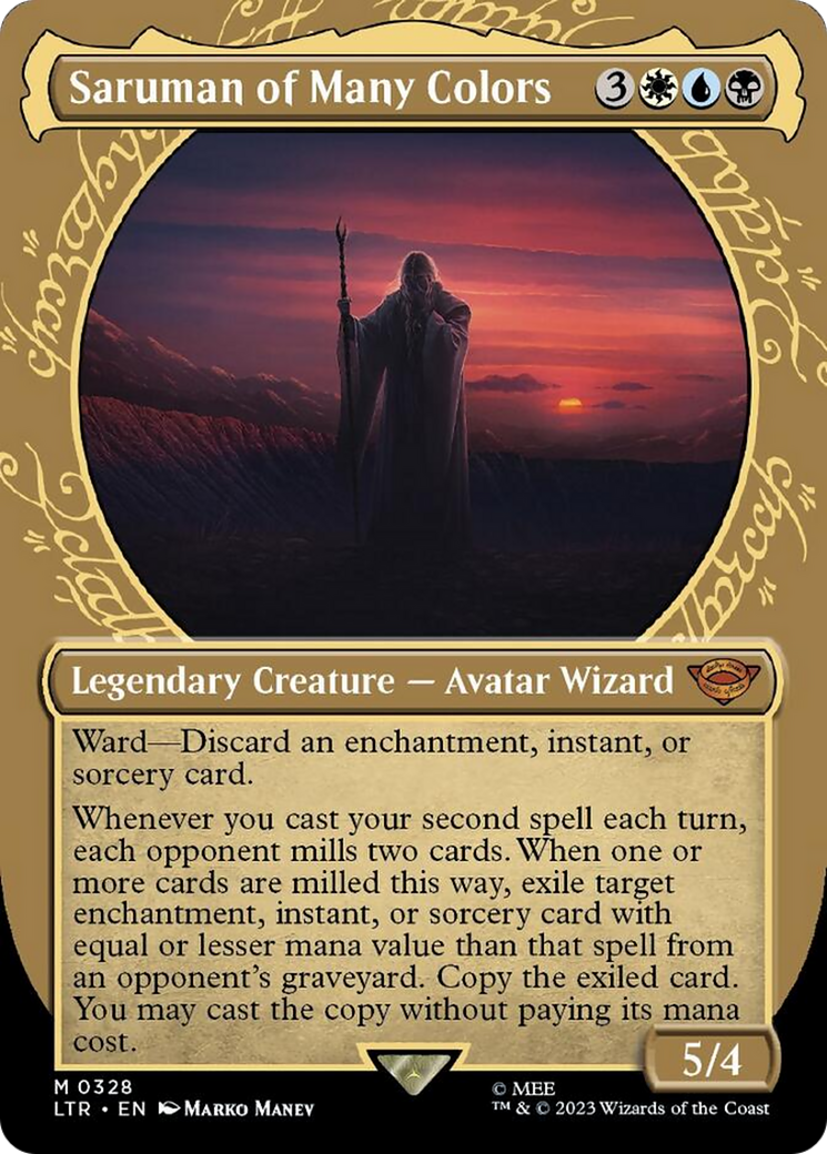 Saruman of Many Colors (Showcase Ring Frame) [The Lord of the Rings: Tales of Middle-Earth] Foil