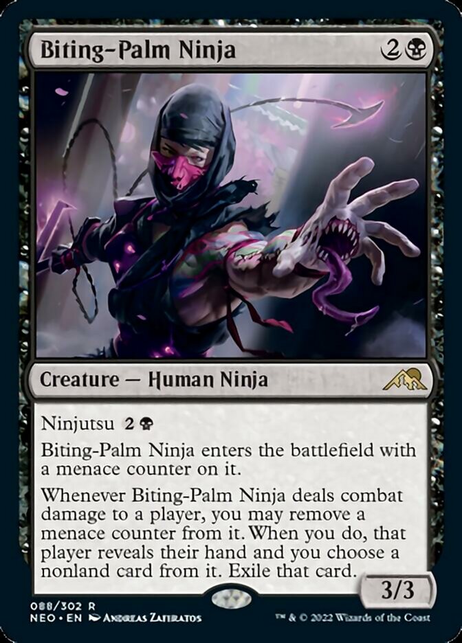 Biting-Palm Ninja [Kamigawa: Neon Dynasty] Foil