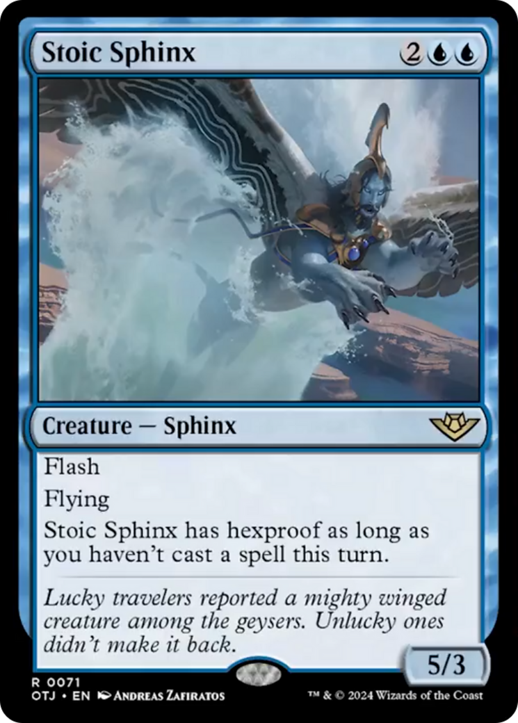 Stoic Sphinx [Outlaws of Thunder Junction] Foil