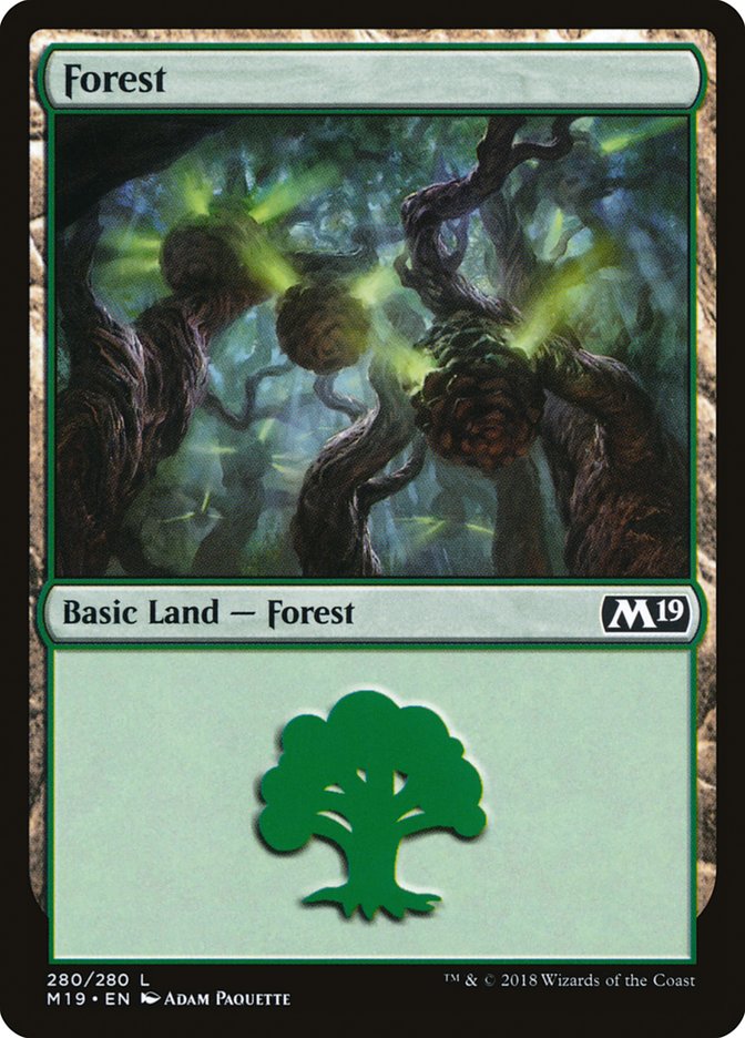 Forest (280) [Core Set 2019] Foil