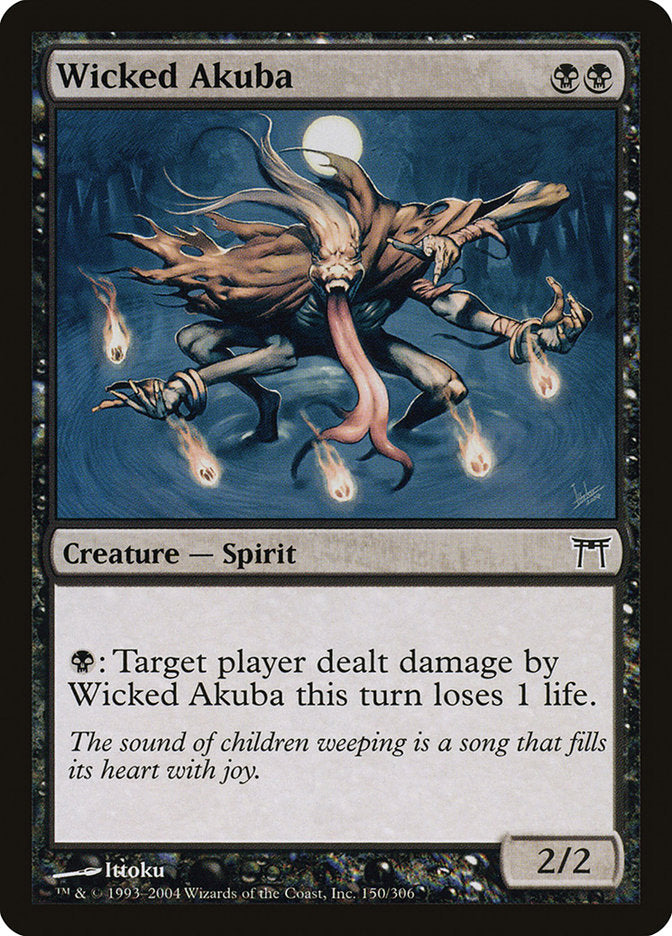 Wicked Akuba [Champions of Kamigawa] Foil