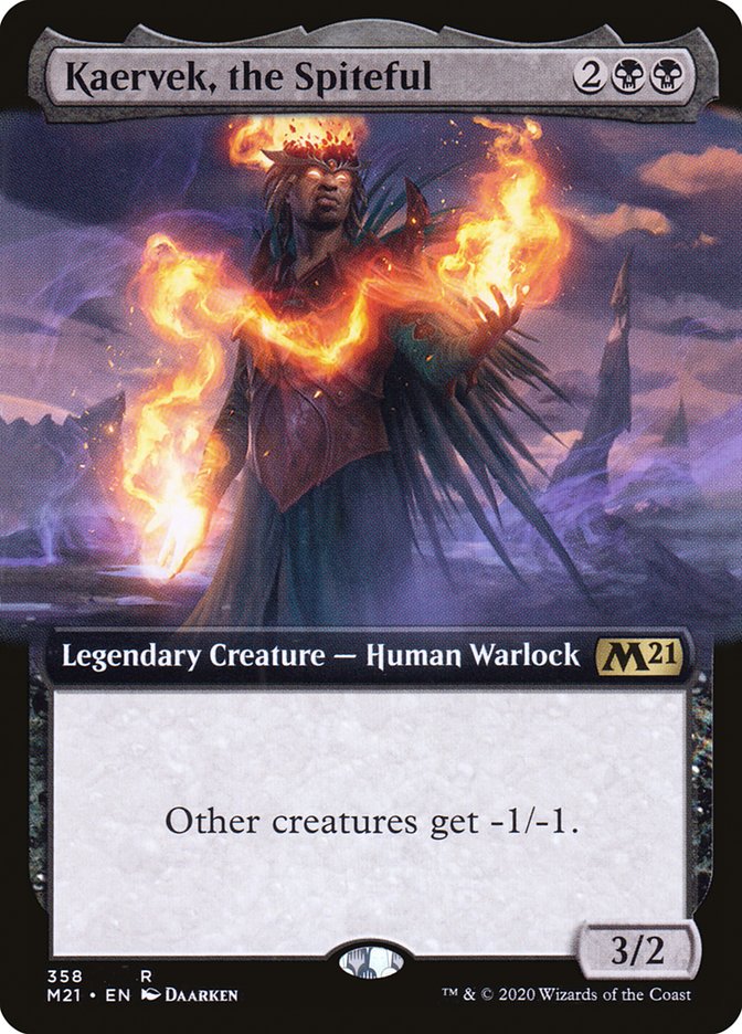 Kaervek, the Spiteful (Extended Art) [Core Set 2021] Foil