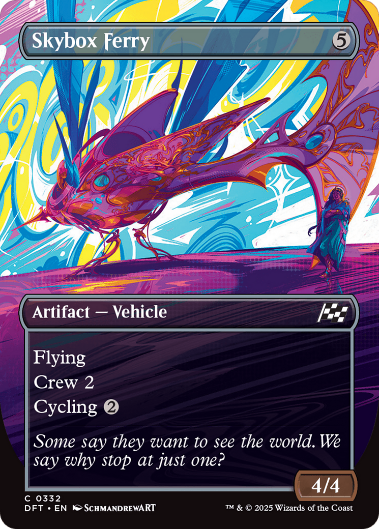 Skybox Ferry (Borderless) [Aetherdrift] Foil