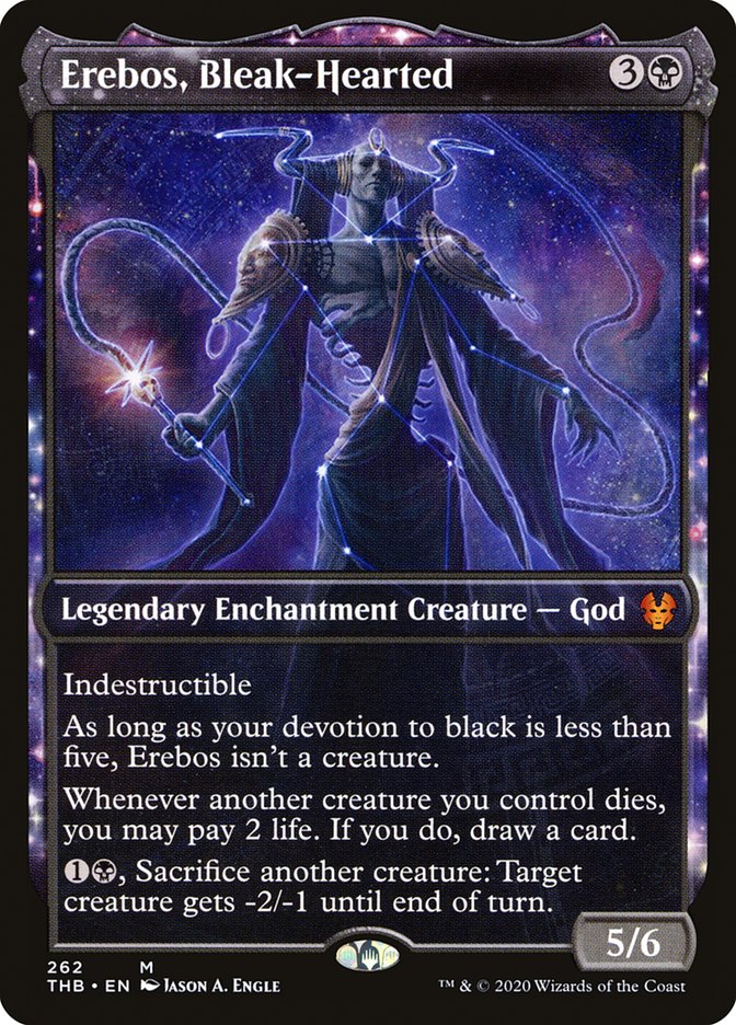 Erebos, Bleak-Hearted (Showcase) [Theros Beyond Death] Foil