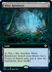 Misty Rainforest (Extended Art) [Modern Horizons 2]