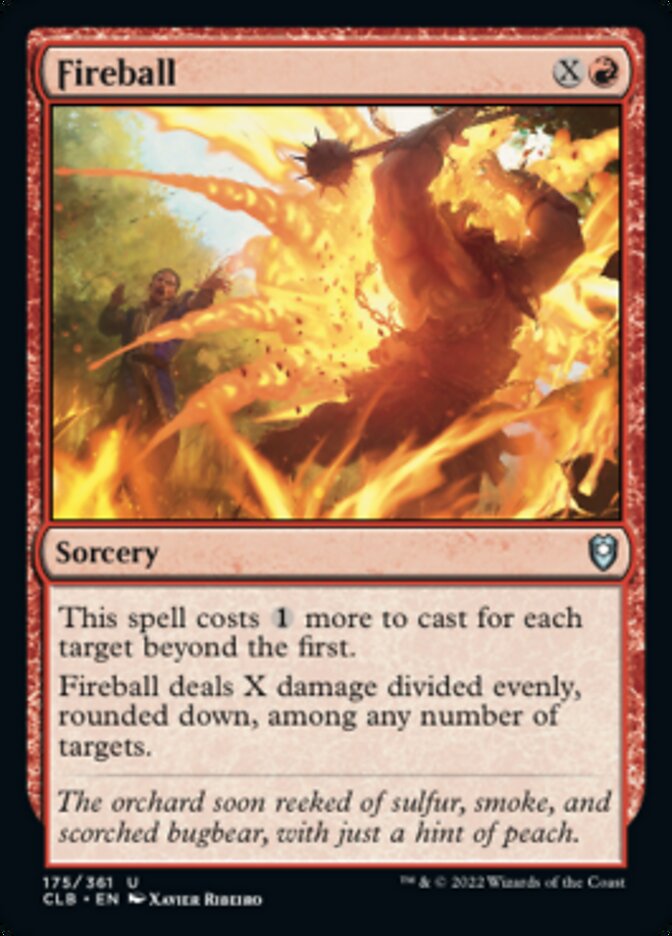 Fireball [Commander Legends: Battle for Baldur's Gate] Foil