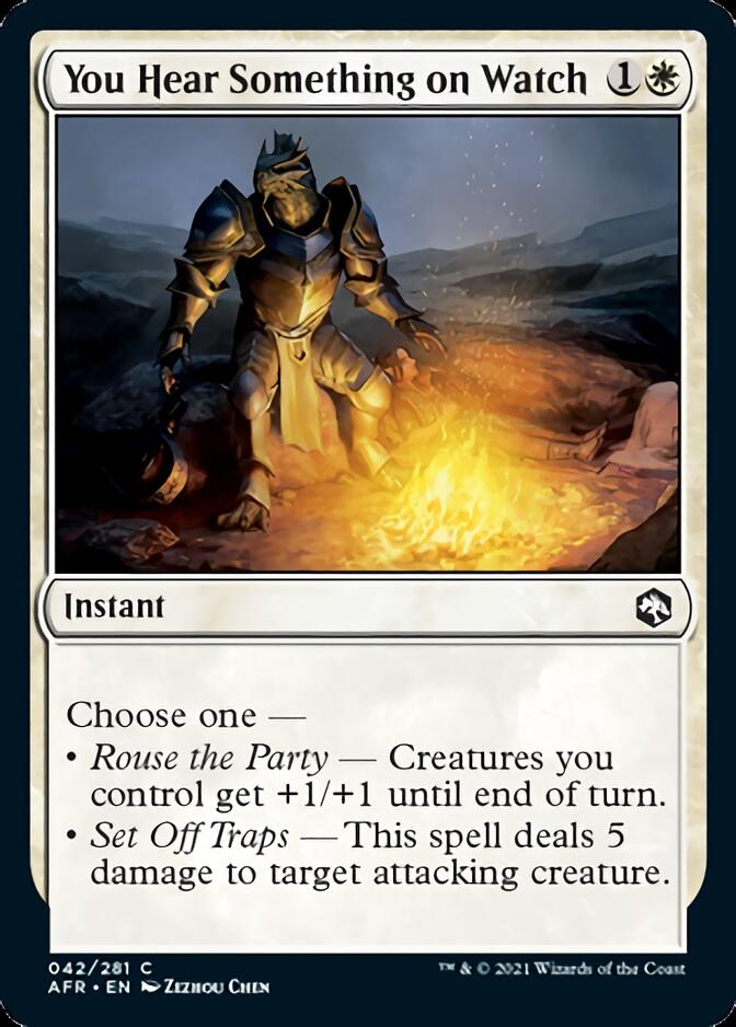 You Hear Something on Watch [Dungeons & Dragons: Adventures in the Forgotten Realms] Foil