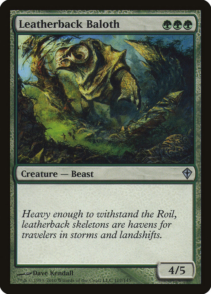 Leatherback Baloth [Worldwake] Foil