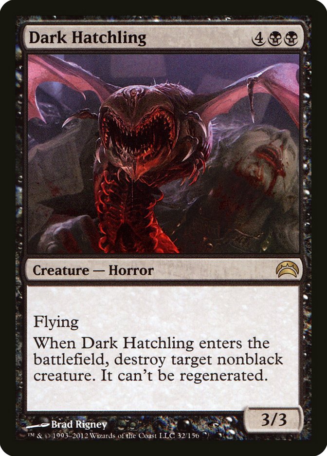 Dark Hatchling [Planechase 2012] Foil
