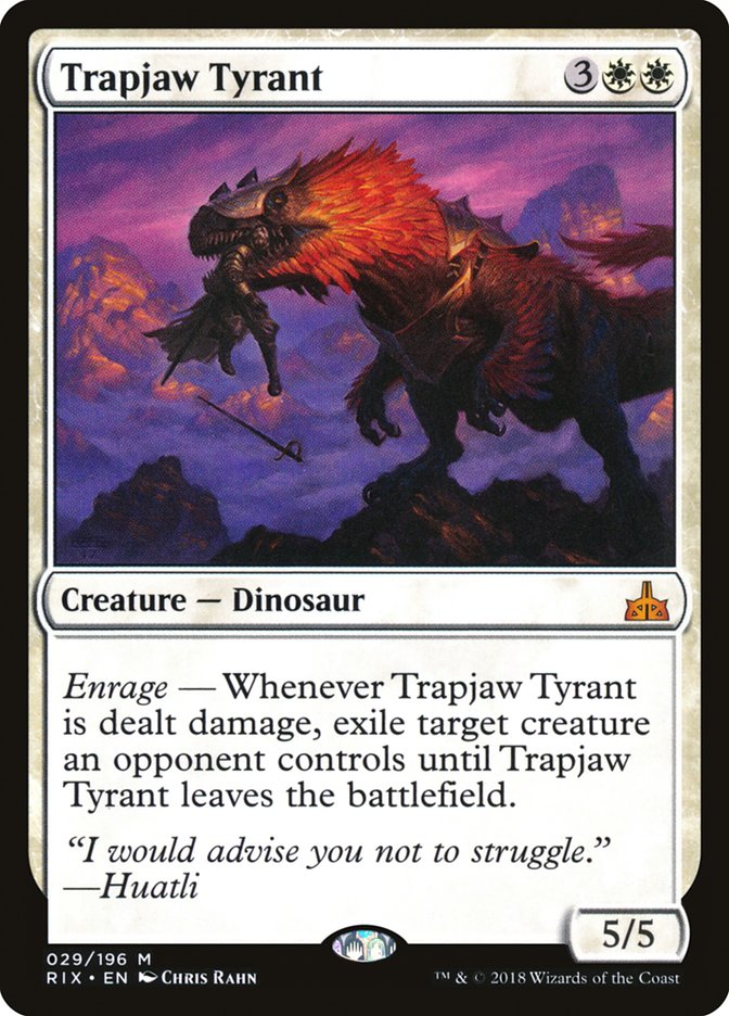 Trapjaw Tyrant [Rivals of Ixalan] Foil