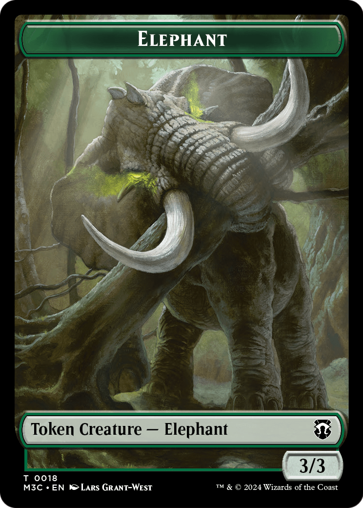 Elephant  [Modern Horizons 3 Commander Tokens]