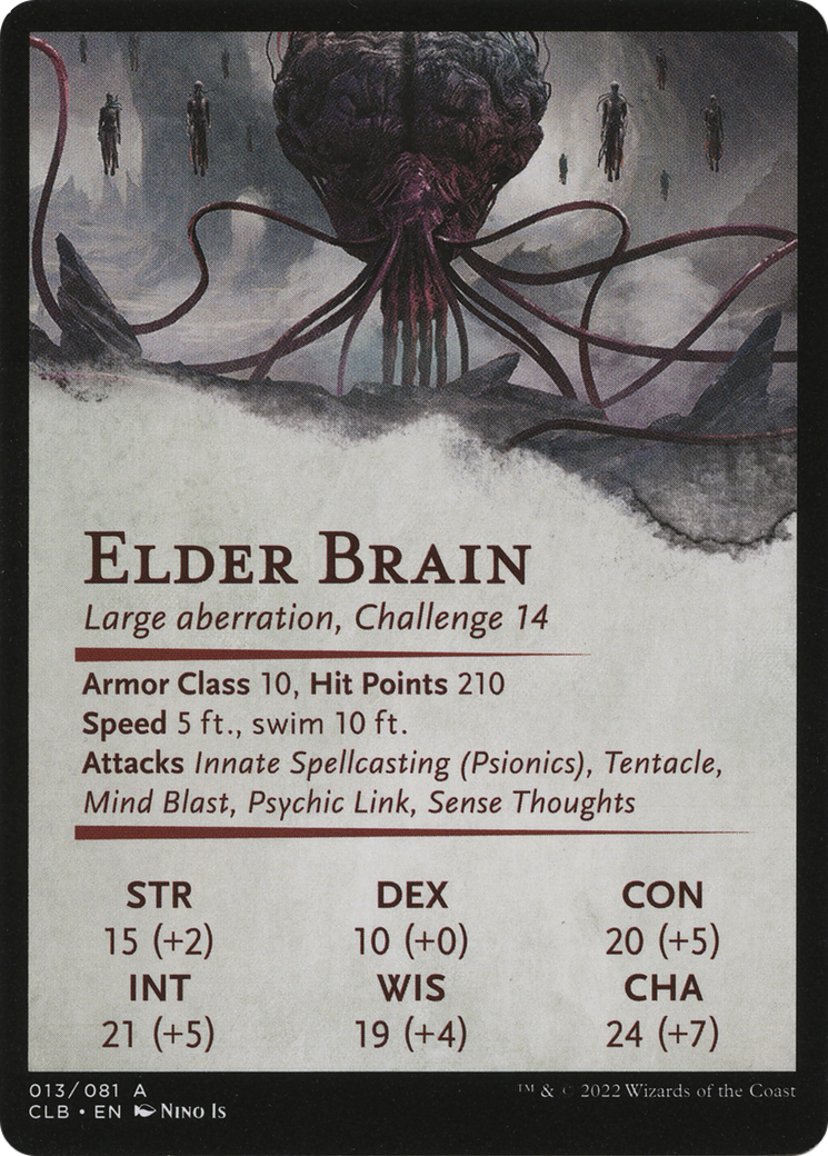 Elder Brain // Elder Brain  [Battle for Baldur's Gate Art Series] (Borderless)
