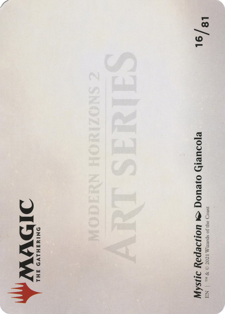Mystic Redaction // Mystic Redaction  [Modern Horizons 2 Art Series] (Borderless) Foil