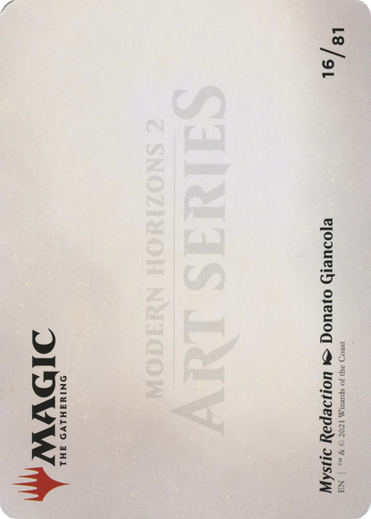 Mystic Redaction // Mystic Redaction  [Modern Horizons 2 Art Series] (Borderless) Foil
