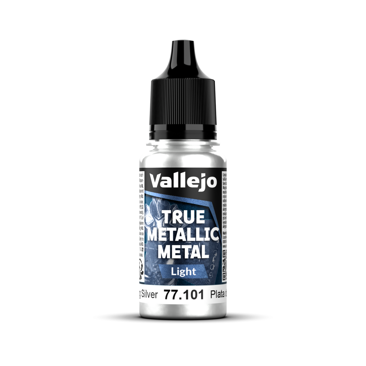 Vallejo True Metallic Metal: Light - Sterling Silver 18 ml