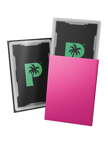 Palms Off Gaming Blackout Deck Sleeves 100pc Pink