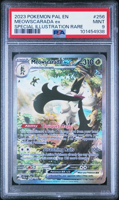 Meowscarada EX Paldea Evolved #256 PSA 9