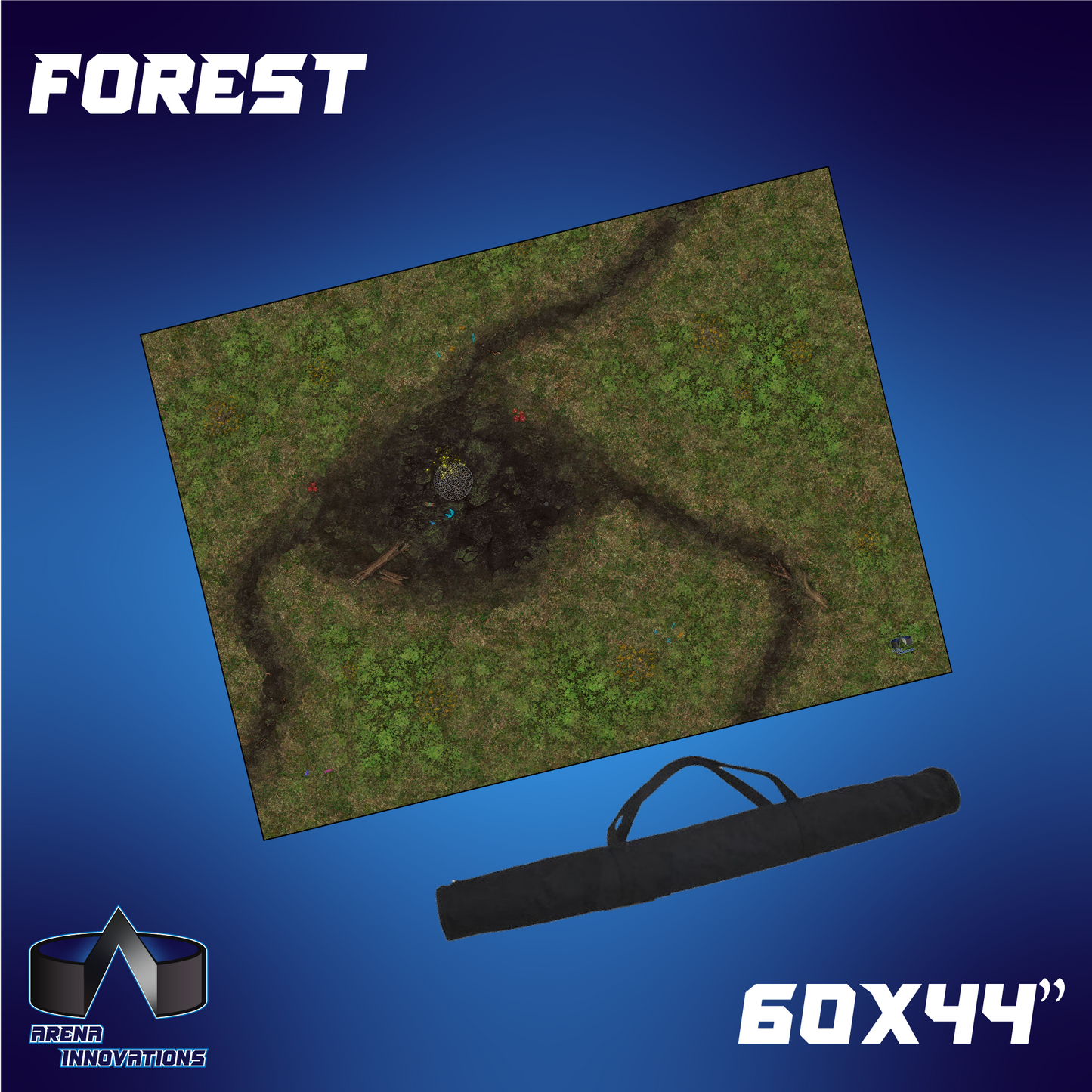 Gaming Arena Gaming Mat: 60x44" - Forest