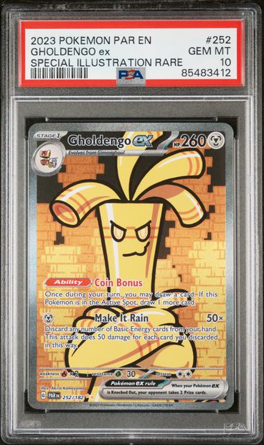 Gholdengo EX SIR #252 Paradox Rift PSA 10