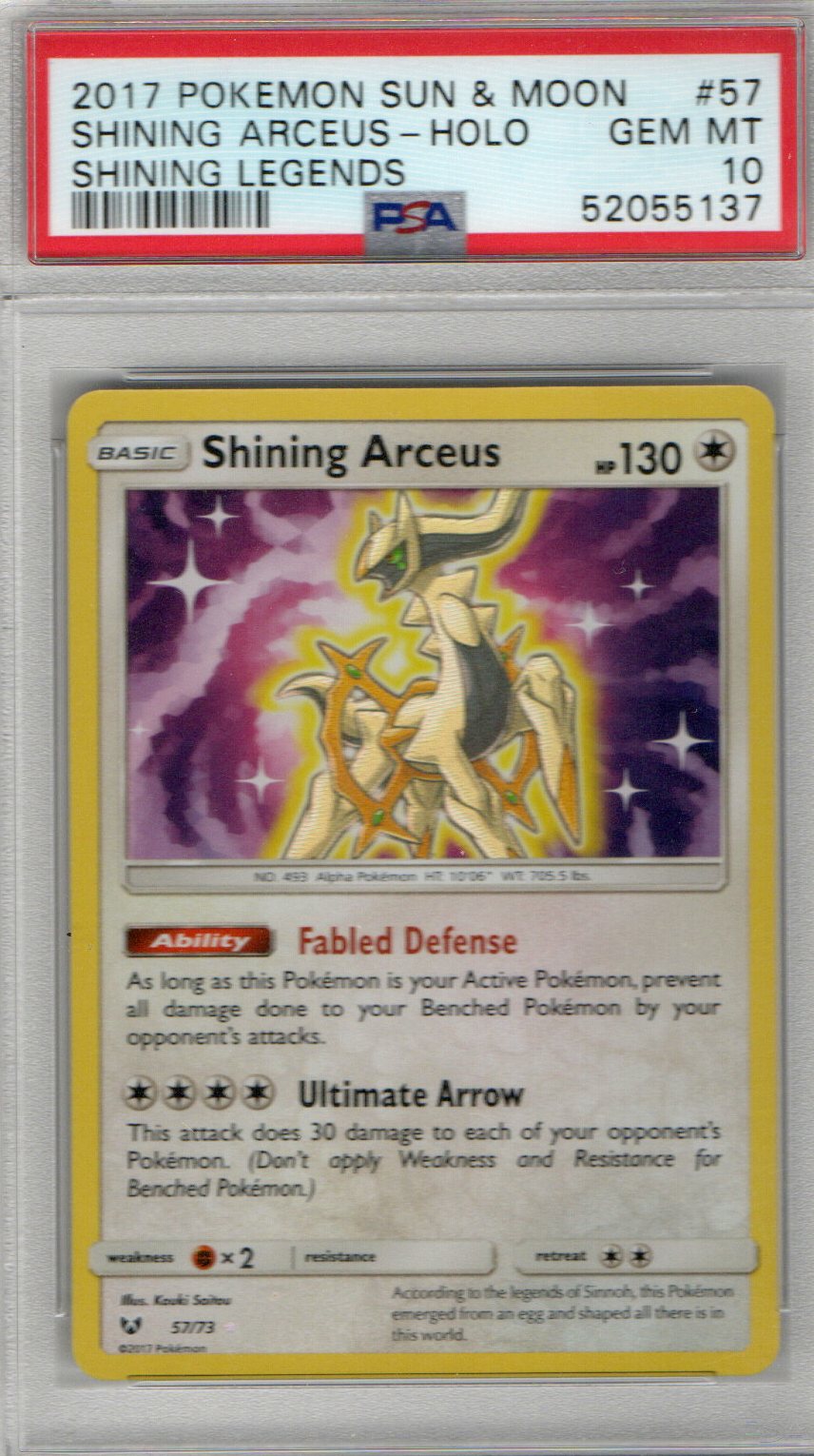 Shining Arceus Shining Legends #57 PSA 10