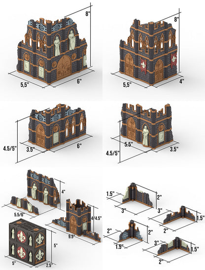 11th Edition Folding Terrain - Gothic Set (Made to Order)