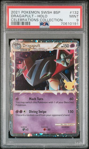 Dragapult Celebration Collection SWSH132 PSA 9