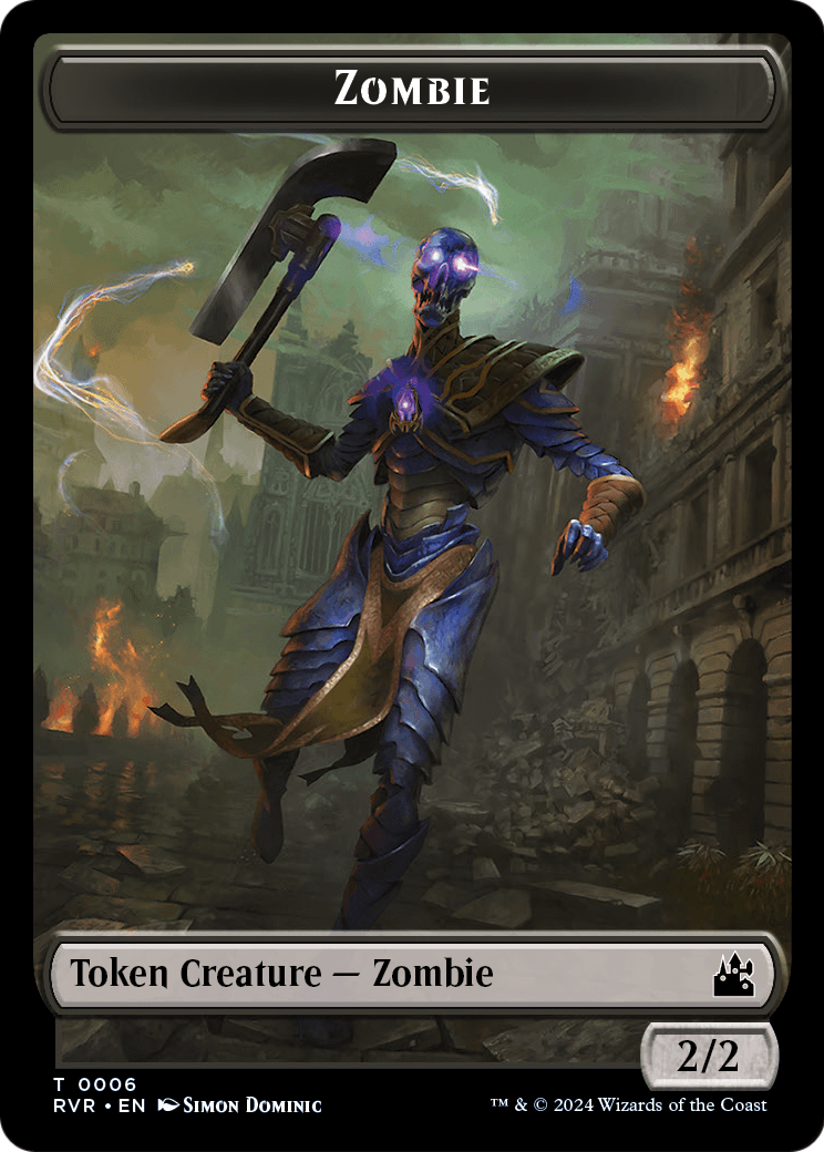 Zombie  [Ravnica Remastered Tokens] Foil