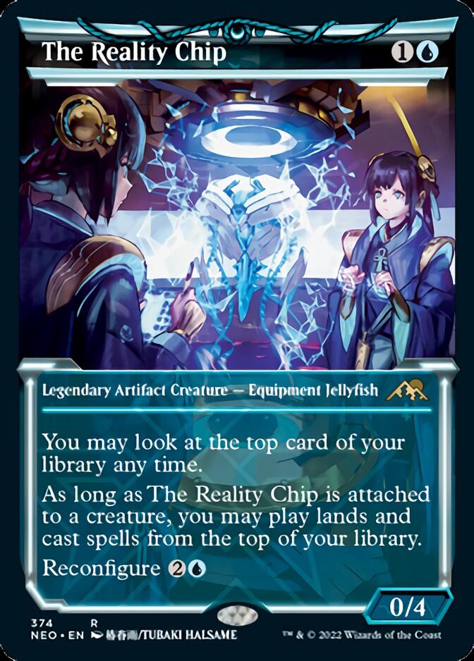 The Reality Chip (Showcase Soft Glow) [Kamigawa: Neon Dynasty] Foil