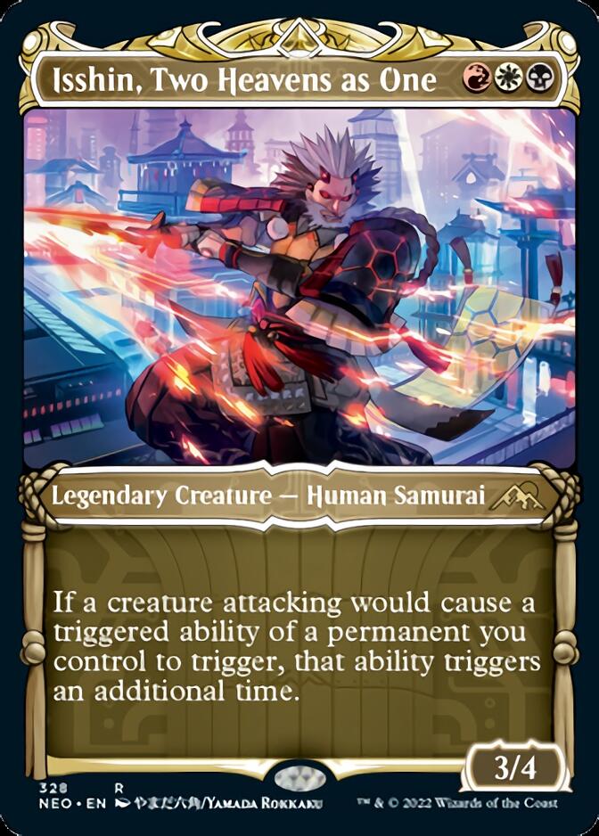 Isshin, Two Heavens as One (Showcase Samurai) [Kamigawa: Neon Dynasty] Foil