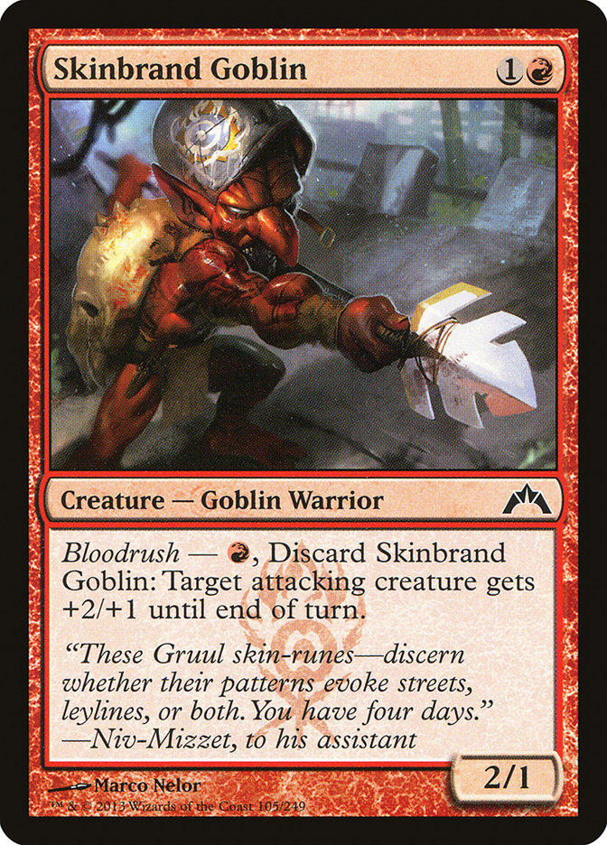 Skinbrand Goblin [Gatecrash] Foil