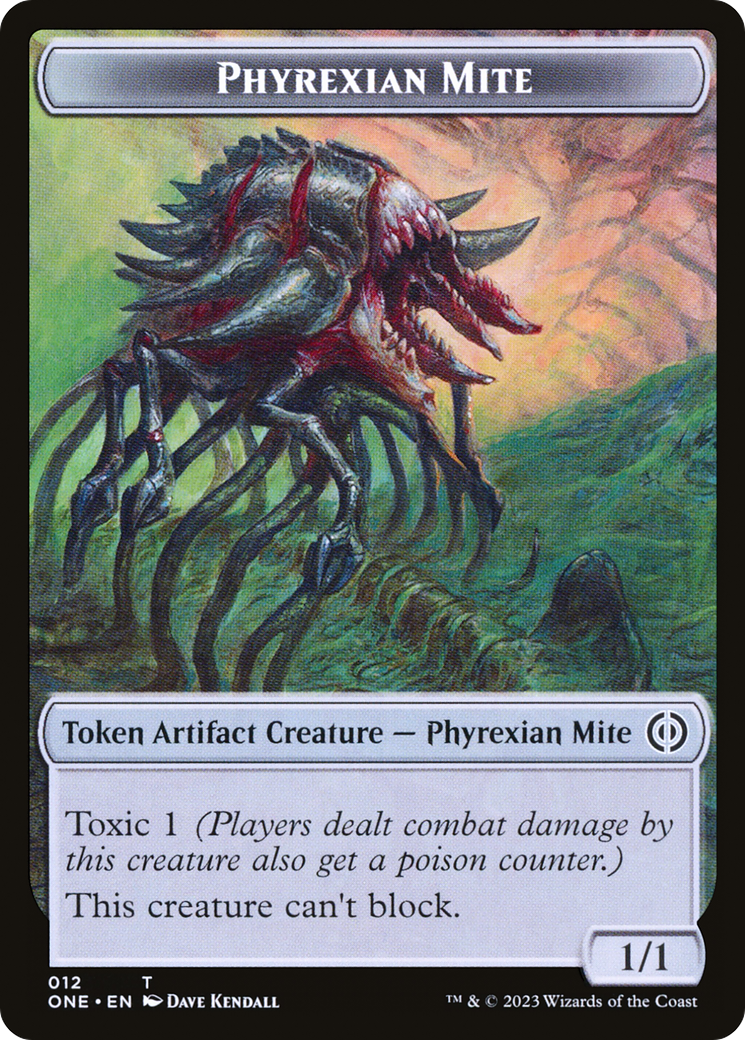 Phyrexian Mite  [Phyrexia: All Will Be One Tokens] Foil